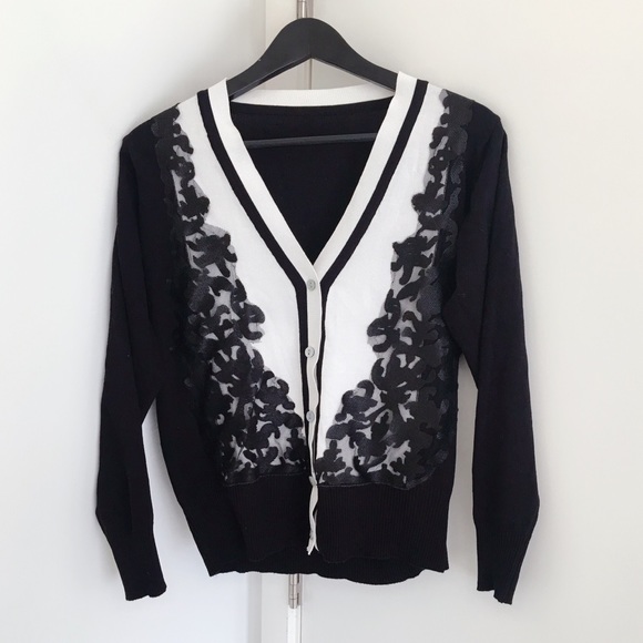 Zara Sweaters - Brand new flower lace cardigan - Size S